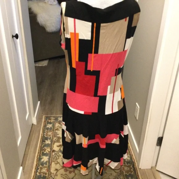 Joseph Ribkoff Colour Block Dress - Picture 2 of 8